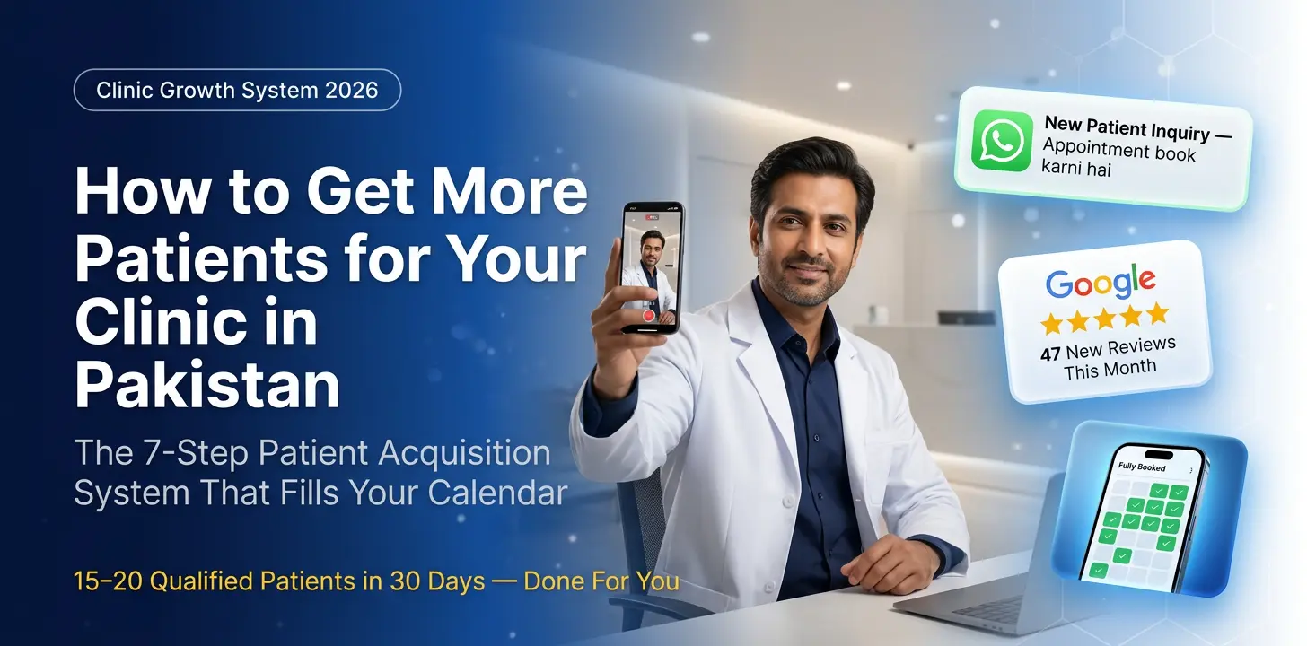 Clinic Patient Acquisition Pakistan: The Proven 7-Step System (2026) 1 Clinic Patient Acquisition Pakistan