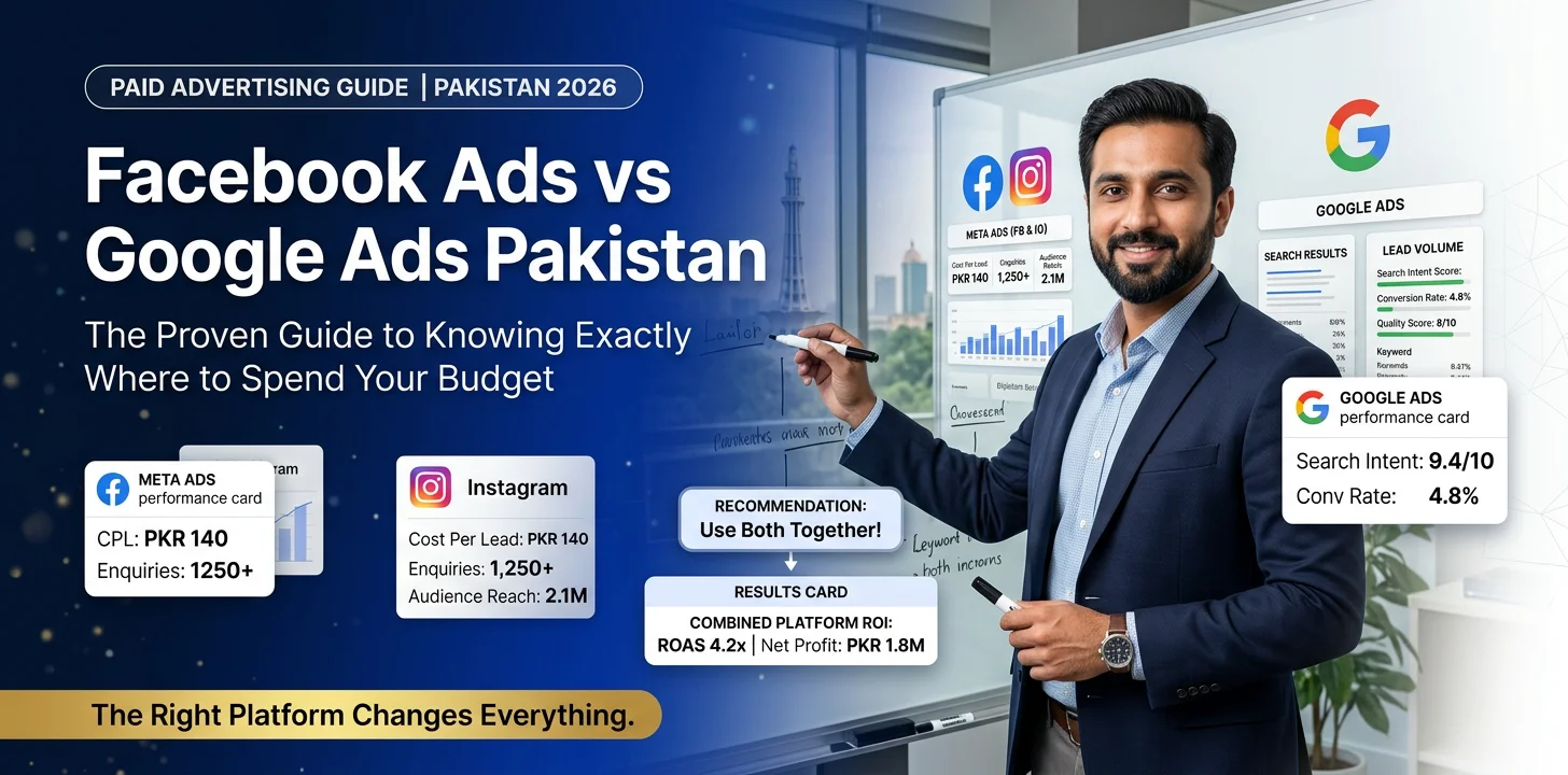 Facebook Ads vs Google Ads Pakistan