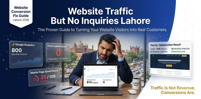 Website Traffic But No Inquiries Lahore